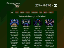 Tablet Screenshot of birminghampartybus.com